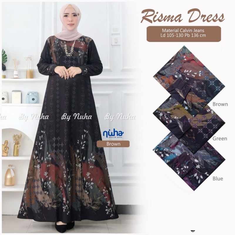 Gamis jumbo ld 120- 130 xxl xxxl original Nuha