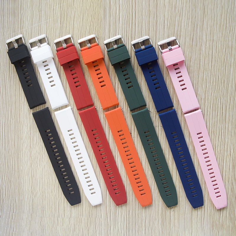 Tali Strap Jam Tangan 22mm Silicone Smartwatch Sports Bracelet Replacement Band For MX12 HW28 MX1 Smart Watch Huawei Watch GT2 GT3 Watchband 46mm Watch3