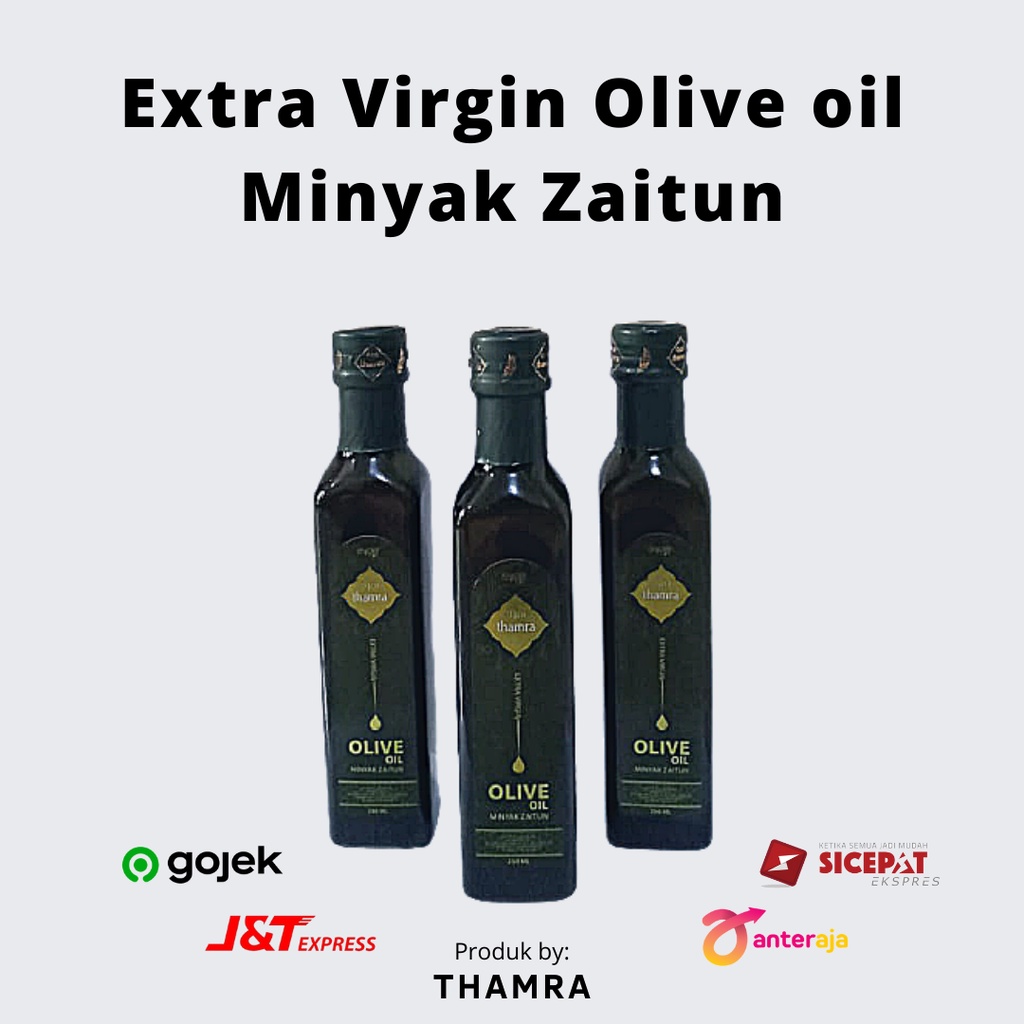 THAMRA Olive Oil Evoo TOP QUALITY 250ml|Minyak Zaitun Asli TURKI