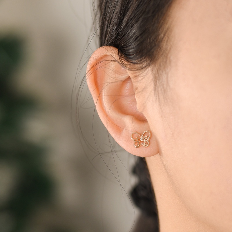 Anting Stud Bentuk Bulat Geometris Aksen Mutiara Bahan Resin Gaya Vintage Korea Untuk Pesta Pernikahan