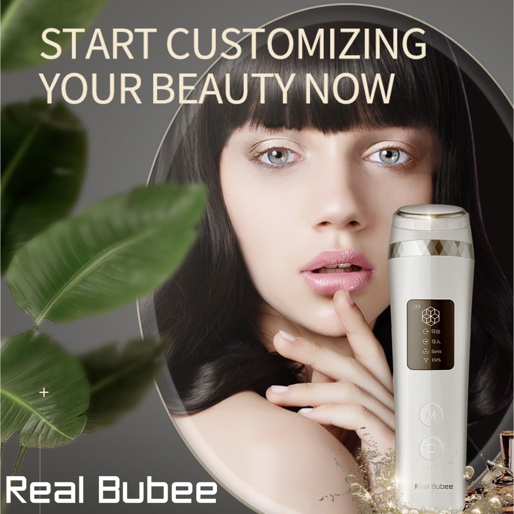 Real Bubee Ultrawsonic ion Beauty Export Import Cleansing Face Care Pembersih Muka