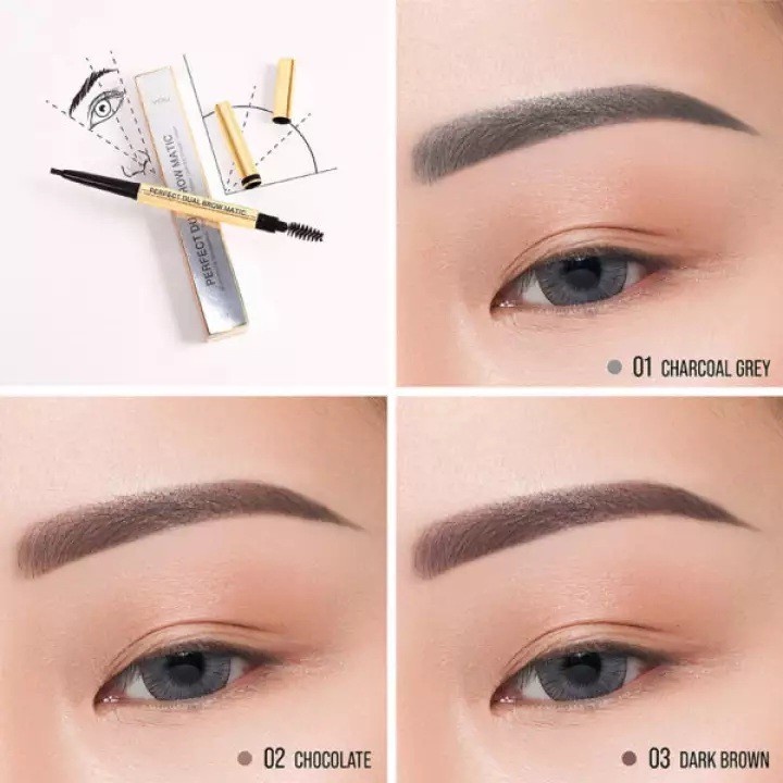 YOU - Perfect Dual Brow Matic - The Gold One / Pencil Eyebrow / Pensil Alis