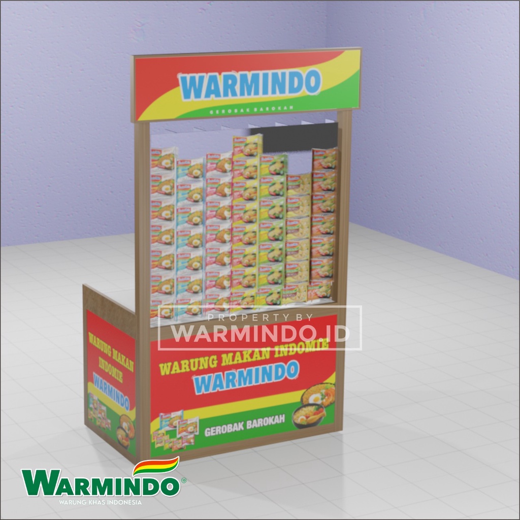 Jual Booth Warmindo Gerobak Warmindo Indomie Free Banner Dan Free