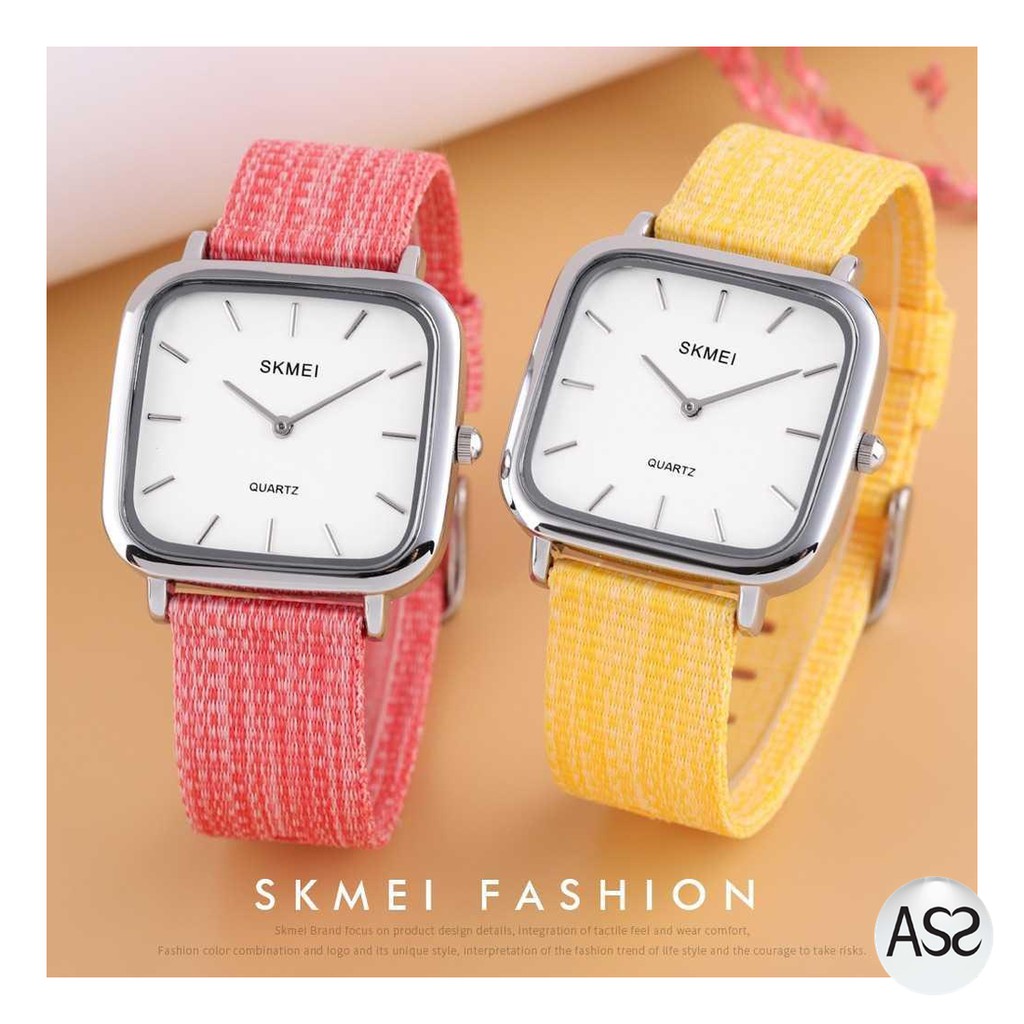 ASS Shop - SKMEI Jam Tangan Analog Wanita Strap Nylon - 1555