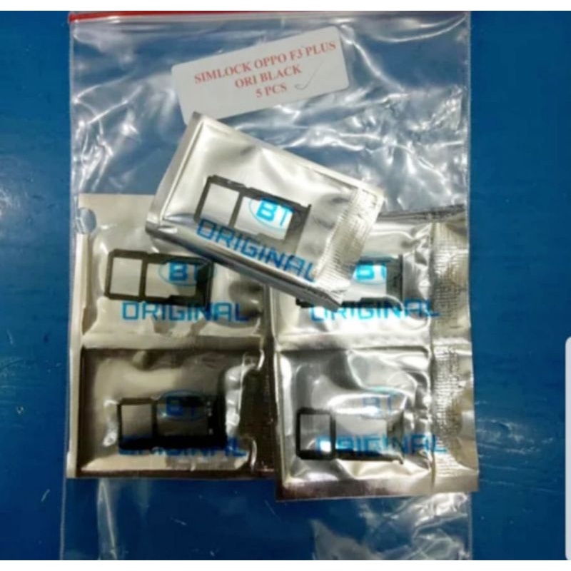 SIMLOCK SIMTRAY SLOT TEMPAT KARTU SIMCARD OPPO F3 PLUS ORIGINAL