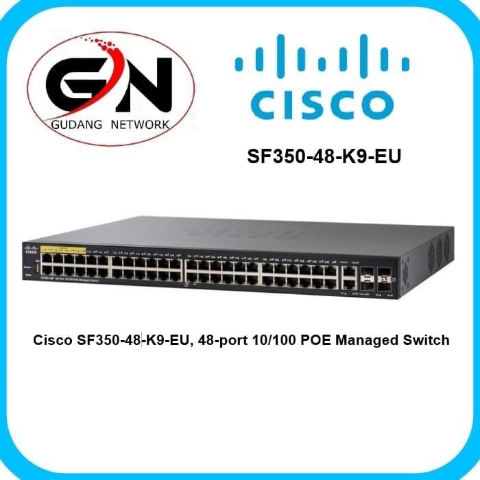 Cisco SF350-48-K9-EU 48-port 10/100 Managed Switch