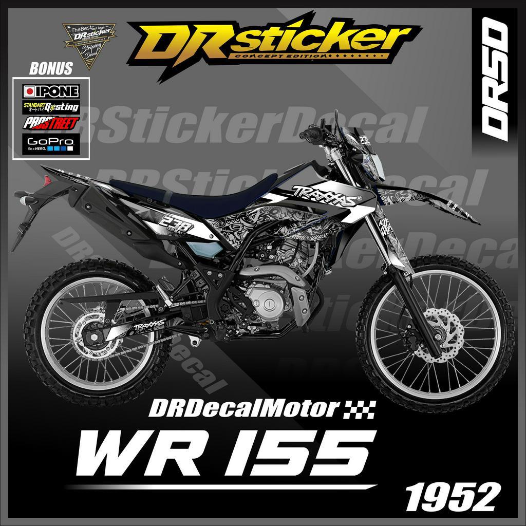 Stiker decal motor Wr 155r sticker  kombinasi hologram variasi logo rac decal wr 155r