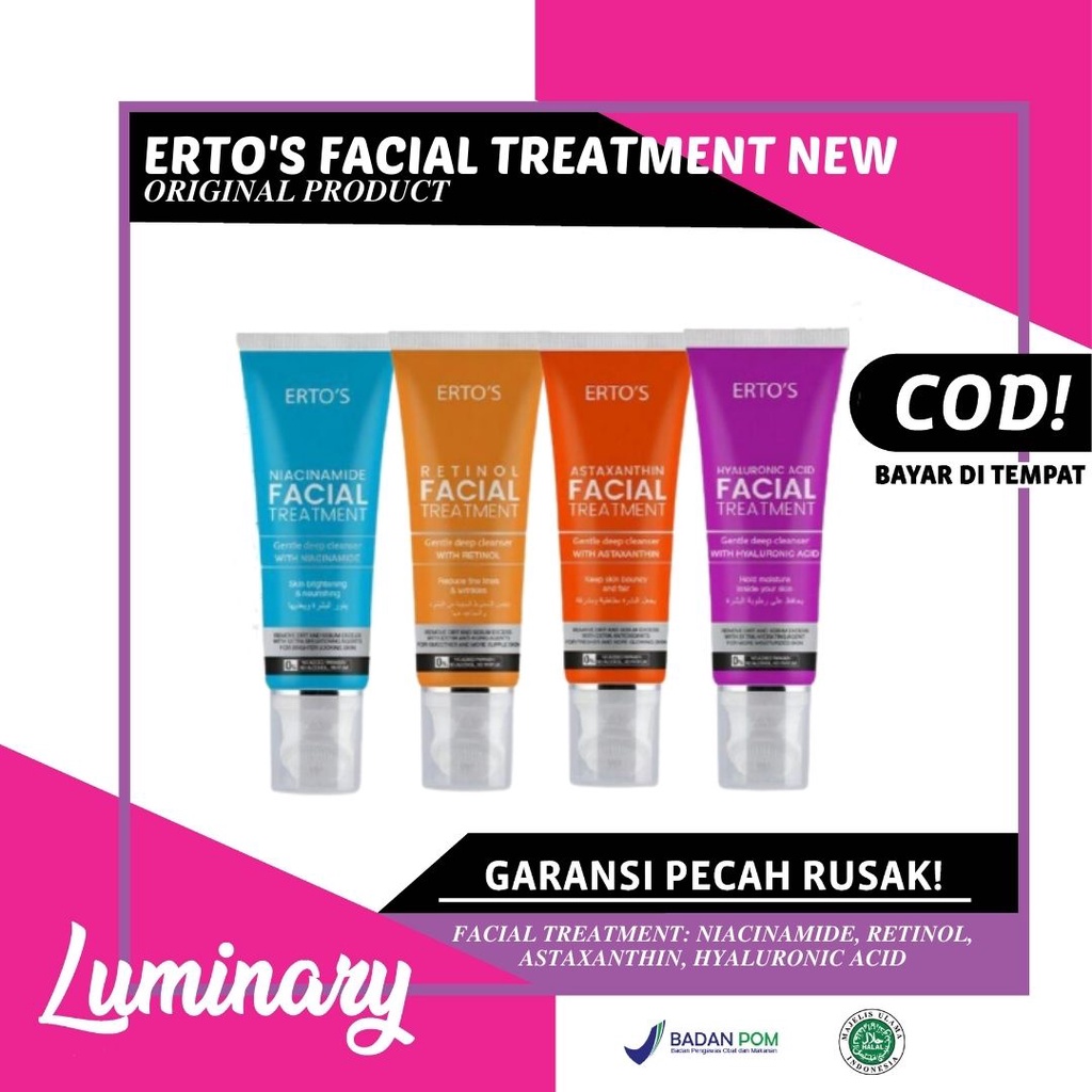 NEW ERTOS FACIAL TREATMENT ORIGINAL PERAWATAN KECANTIKAN WAJAH BPOM