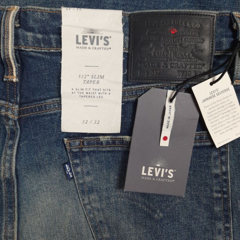 Jual Levis Made Crafted Lmc 512 Selvedge Made In Japan Shopee Indonesia