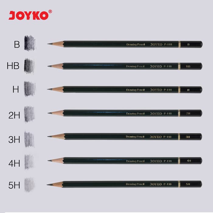 

NEW PRODUK DRAWING PENCIL PENSIL MENGGAMBAR JOYKO P-118 2B 1 BOX 12 PCS