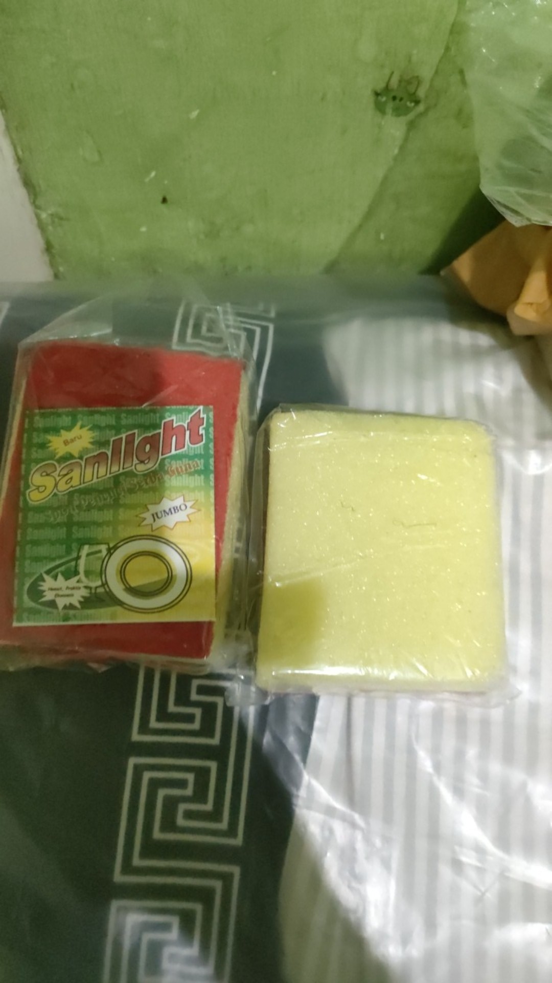 Hlokh886 Pembersih Sponge Cuci Piring 2 Sisi Spons Cuci Serbaguna Catty Spon Cuci Piring Sabut Busa