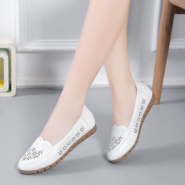 TBIG [COD] Sepatu Slip On CLOVER Wanita Import Korea Style Santai Wanita Sepatu