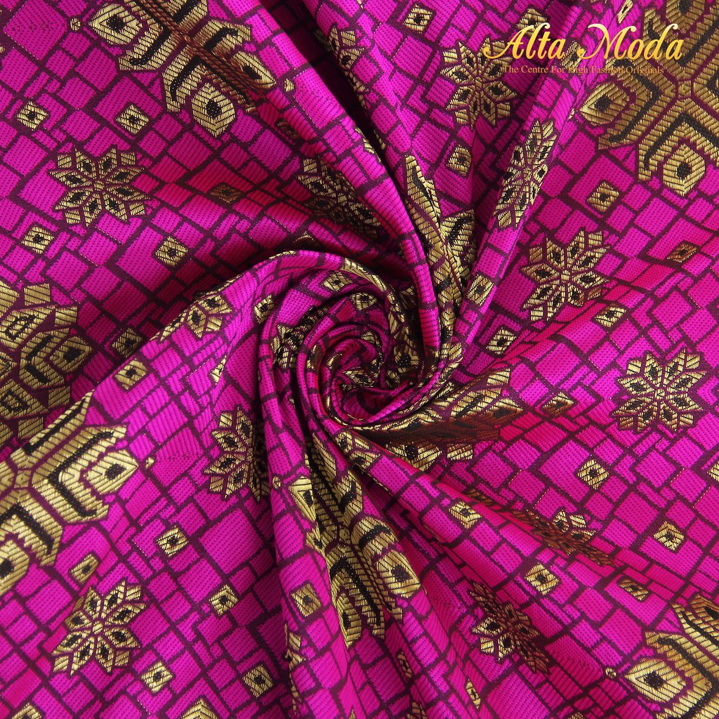 

Alta Moda Songket Motif Palembang Snow Pattern Pink Fuschia (1M)