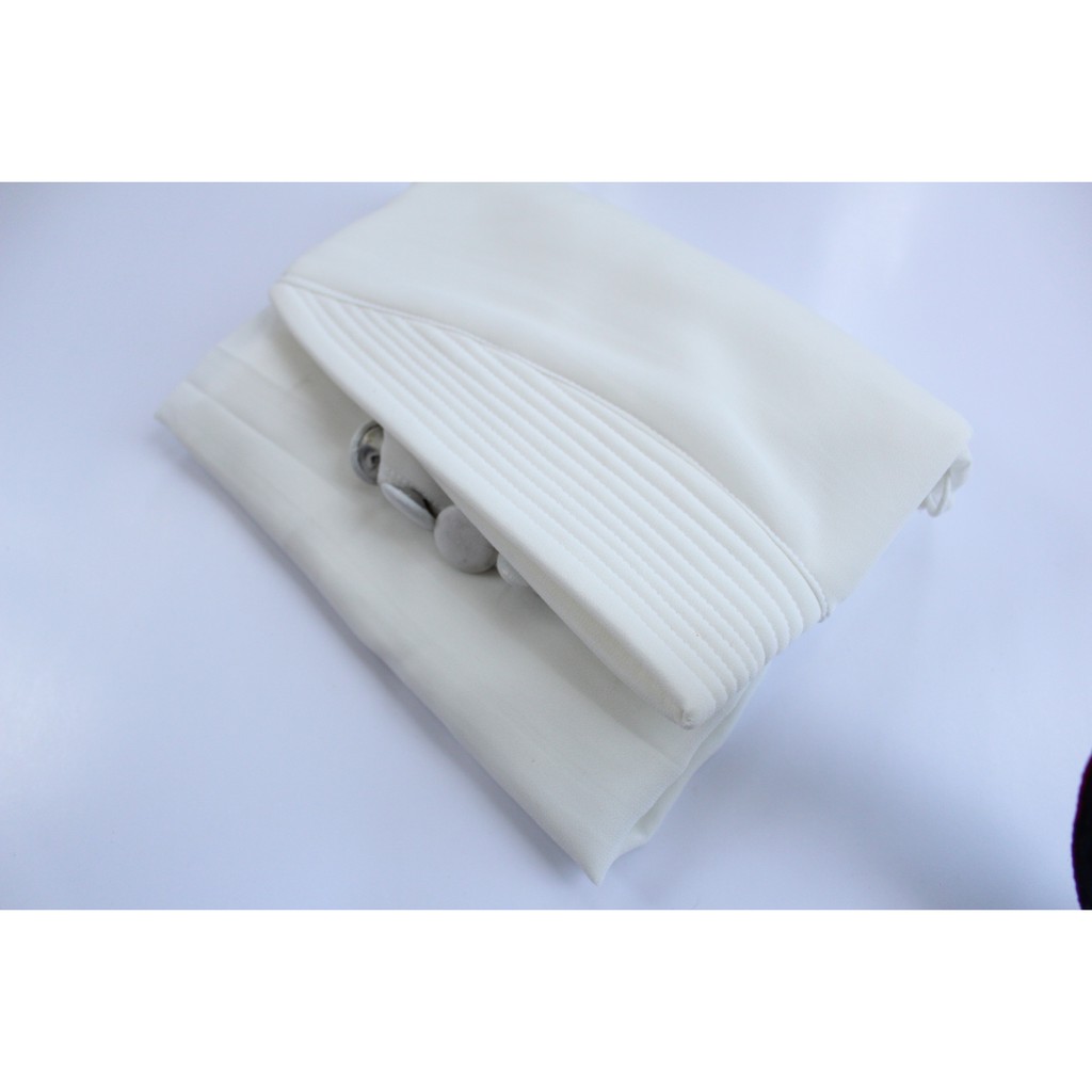 [BISA COD] KHIMAR RAUDAH JUMBO  2 LAYER FREE BROS / HIJAB SYARI / KERUDUNG JILBAB 2 LAYER TERBARU-putih