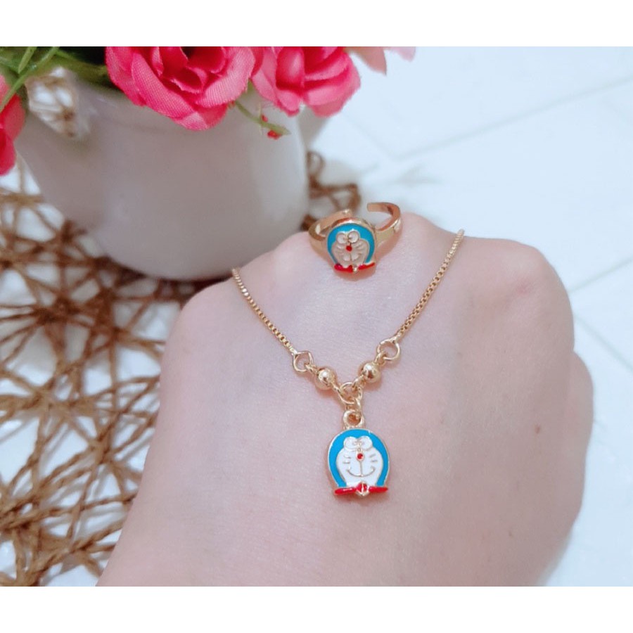 TERLARIS SET KALUNG ANAK GRATIS ANTING CANTIK/CINCIN