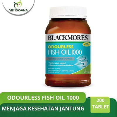 

Blackmores Odourless Fish Oil 1000 200 Kapsul