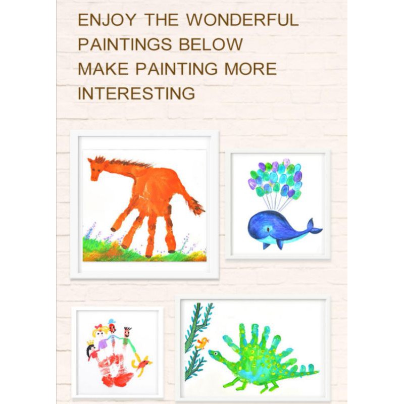

MilL Mideer Finger Paint Washable Non-Toxic 8 Tube
