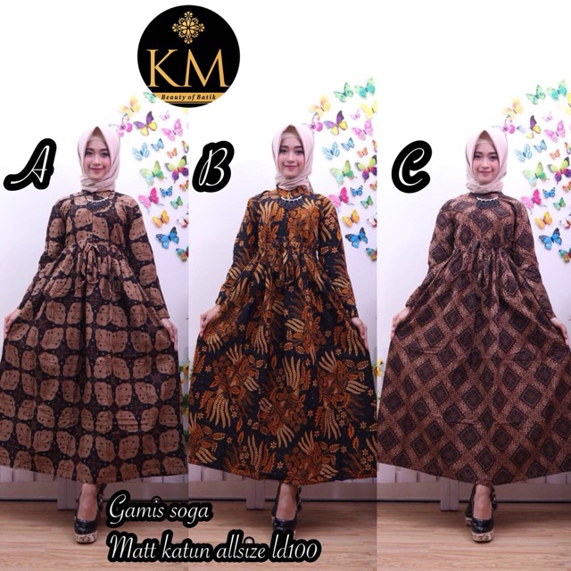 Gamis Soga Batik