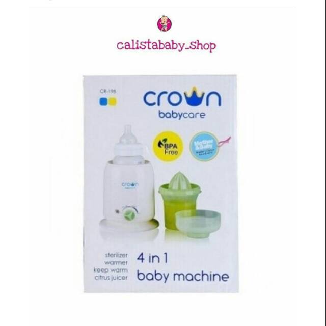 Baby warmer sterilizer crown 4 in 1 machine / penghangat susu bayi