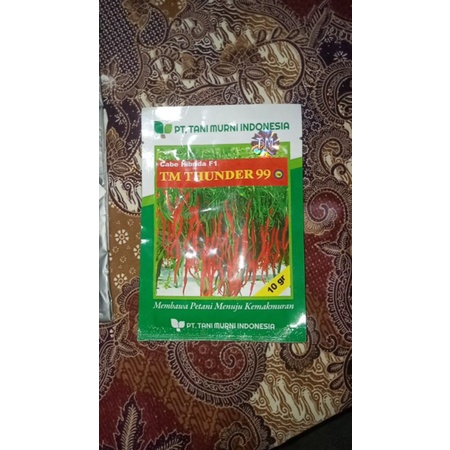 Benih bibit cabe keriting Tm thunder 99 F1 10gram