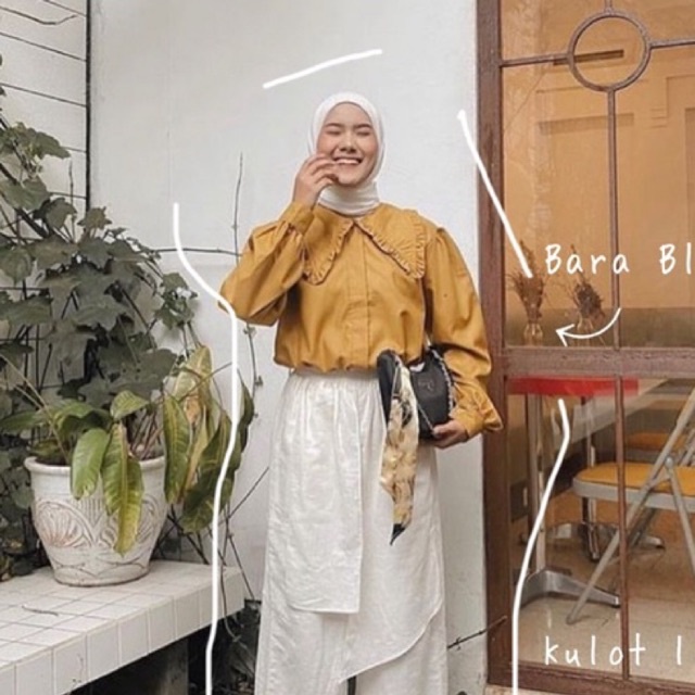 𝒛𝒖𝒓𝒊𝒃𝒂𝒔𝒊𝒄 - Bara Blouse / blouse korea oversize