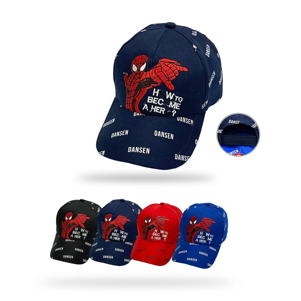 Topi Anak Sablon Karakter Kartun Anak DANSEN/ Topi Anak Karakter KUAT