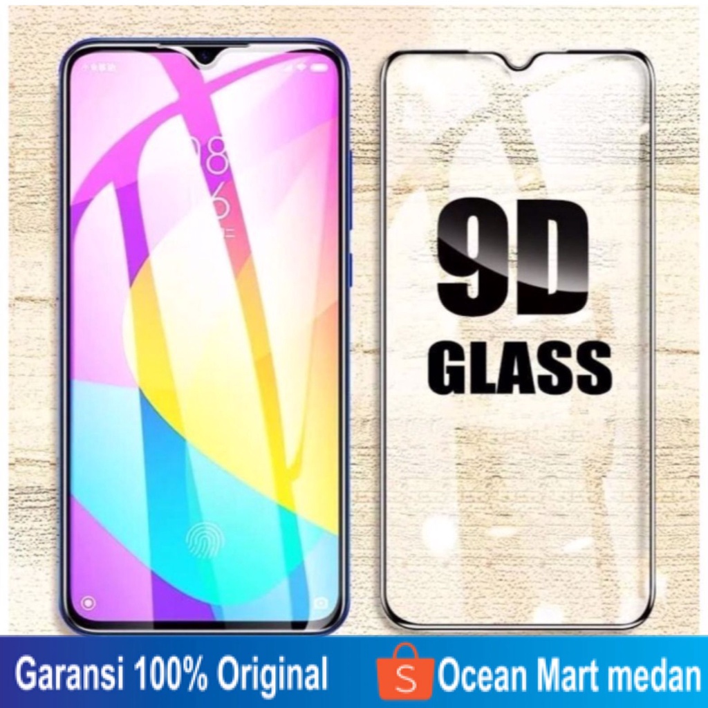 Tempered Glass 9D Full Glue Cover Anti Gores Samsung A11 A20 A72 A21s A01 M40 Screen Protector Pelindung Layar HP