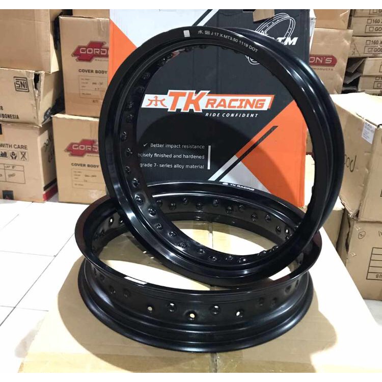 VELG TK RACING BRIGHT RING 17 SUPERMOTO HOLE 36 LEBAR 300/350
