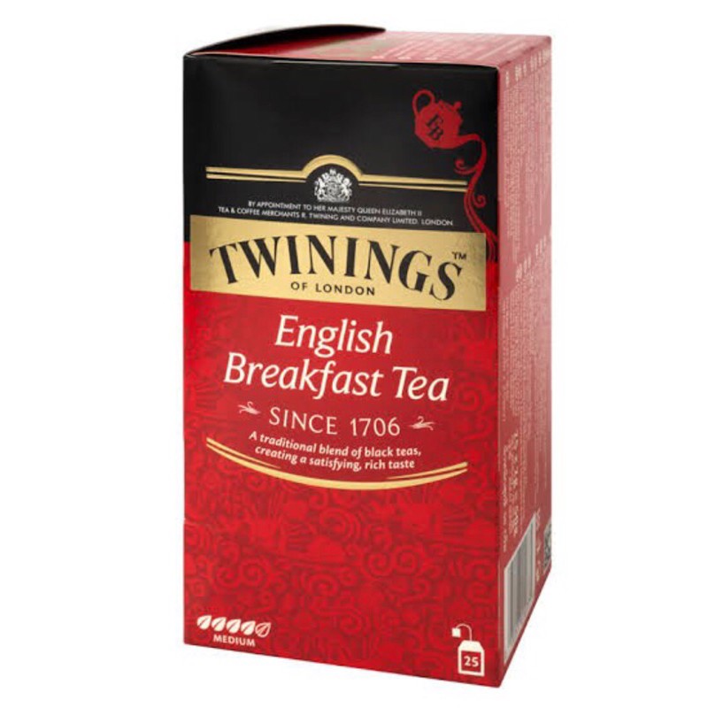 

TWININGS ENGLISH BREAKFAST TEA 25 Bags