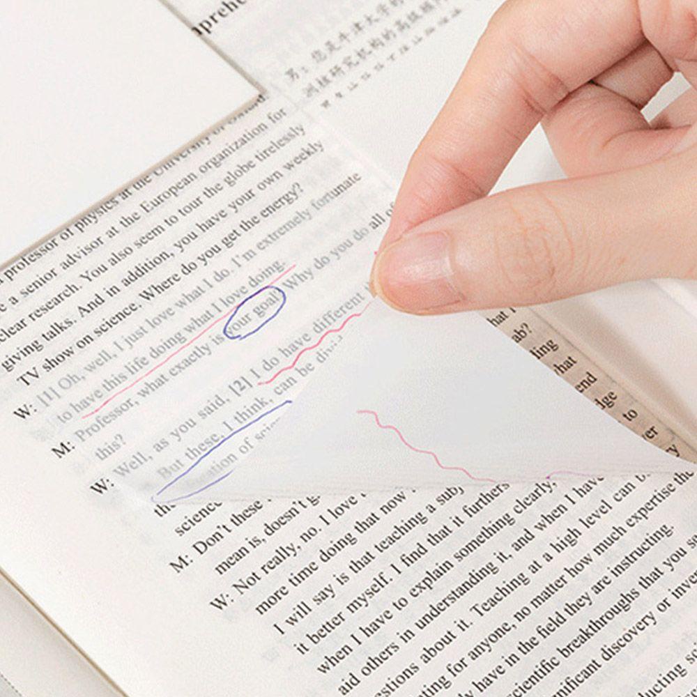 【 ELEGANT 】 Sticky Notes Portable Sederhana Aksesoris Kantor Perekat Diri Bookmark Sticky Stationery Memo Pad