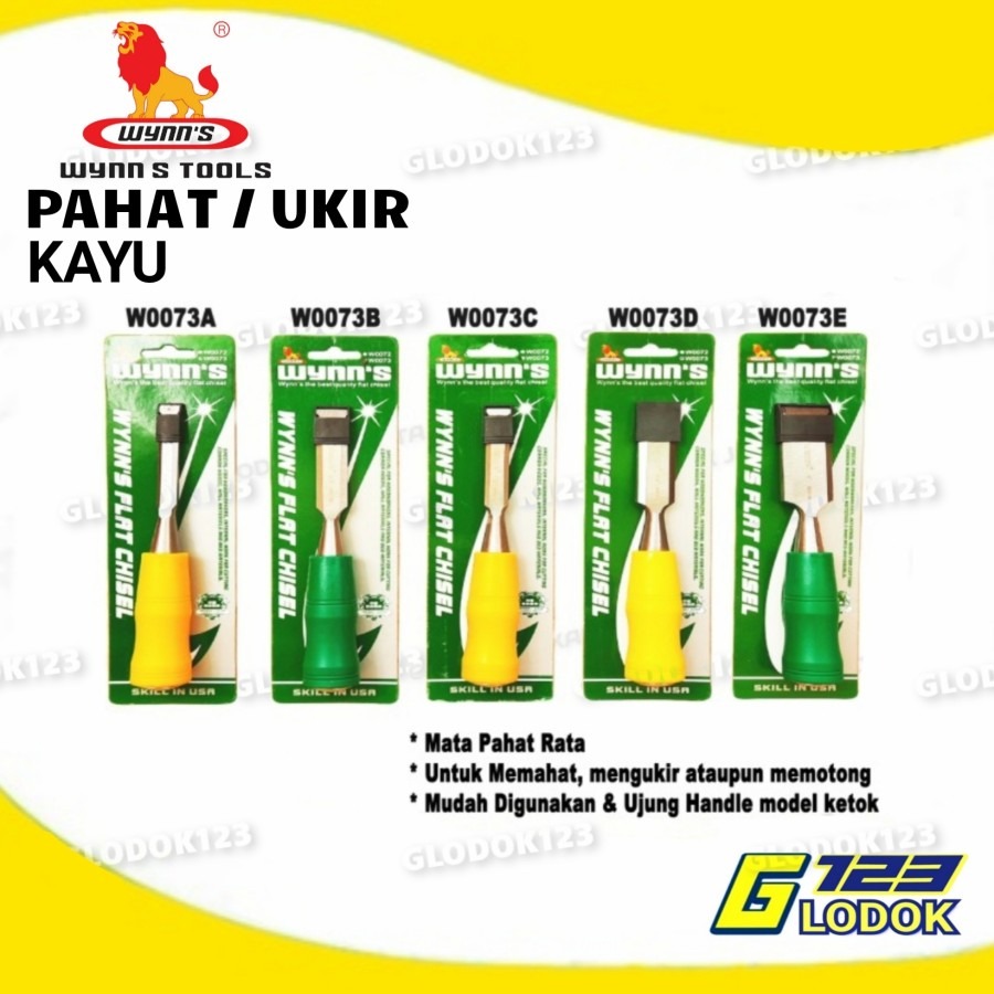 Palu Pahat Alat Ukir Kayu Ketok Wood Flat Chisel