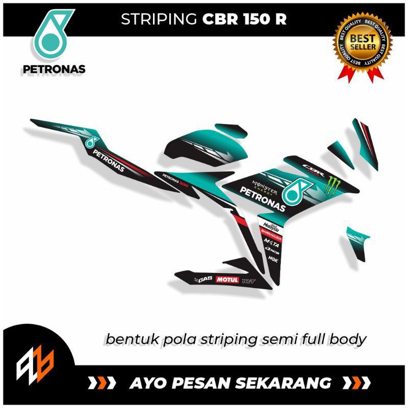 striping motor CBR 150R facelift / stricker motor Honda CBR 150 / striping CBR 150R facelift