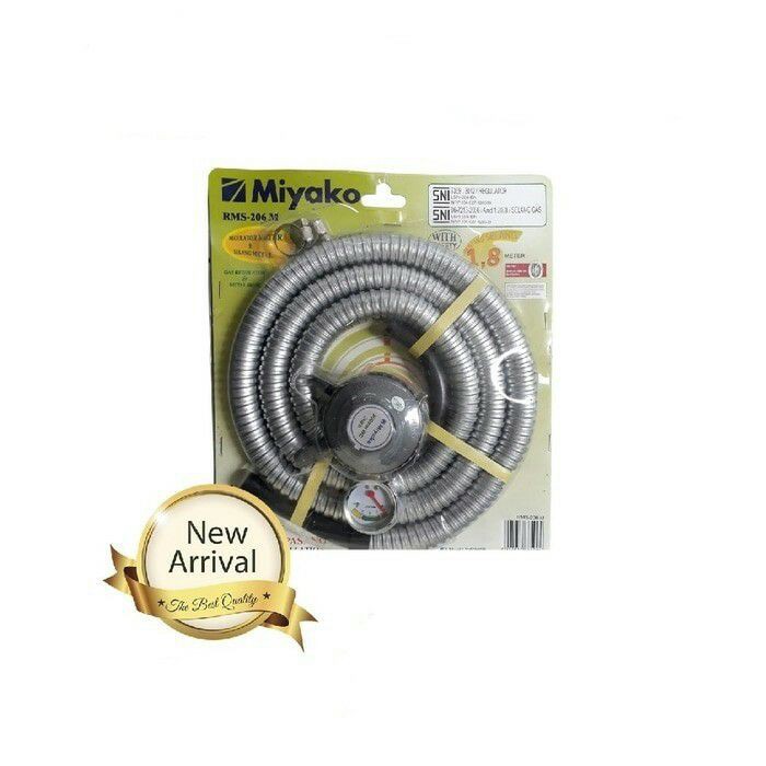 REGULATOR+SELANG RMS-206M MIYAKO / REGULATOR DAN SELANG KOMPOR GAS MIYAKO