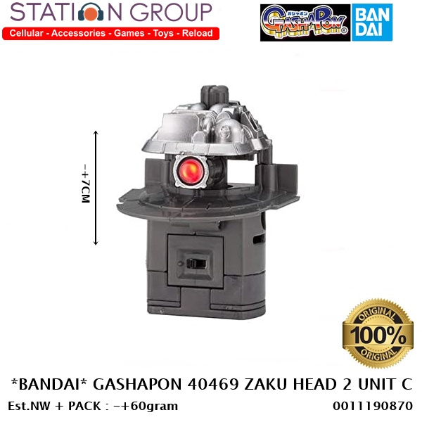 BANDAI 40469 GASHAPON EXCEED MODEL ZAKU HEAD 2 SET UNIT C - ACTION FIGURE