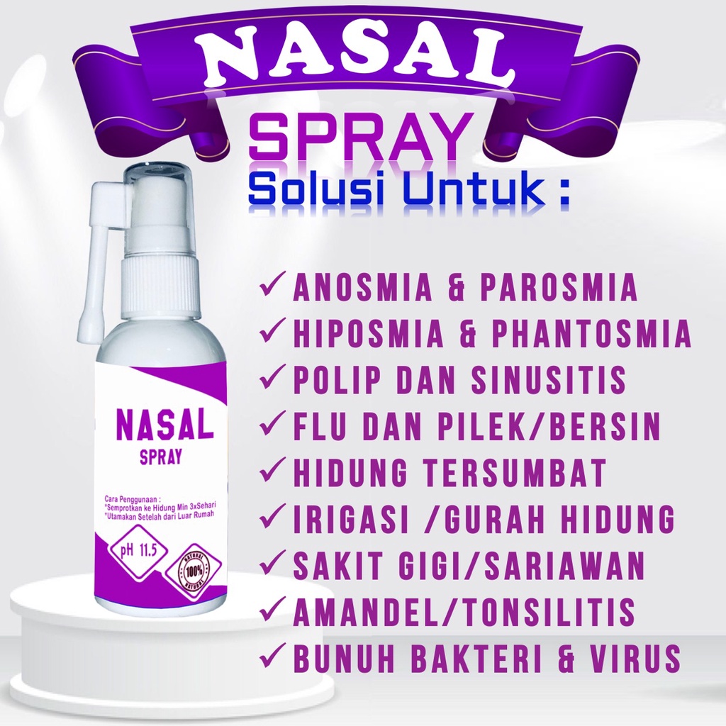 Nasal Spray Anosmia Semprot Hidung Dewasa Anak Balita Anti Virus Corona Bakteri