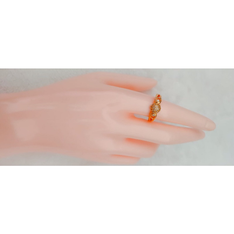 cincin permata bola tidak berkarat