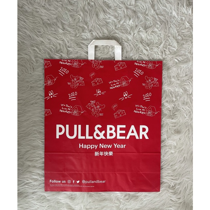 

READY COD Pull&bear paperbag large / pullandbear paper bag original GRATIS ONGKIR