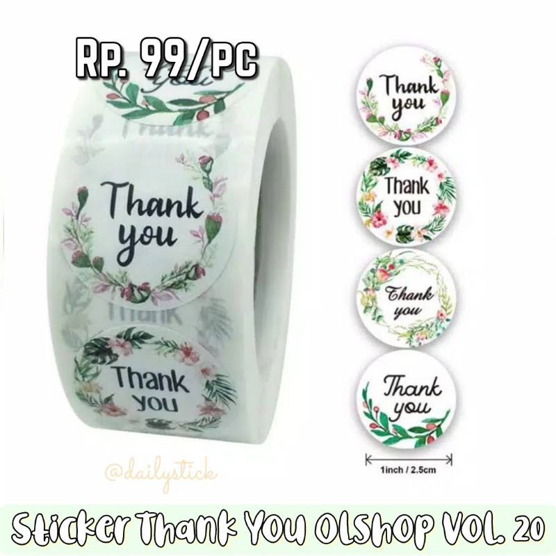 

Sticker Thank You Olshop Vol. 20