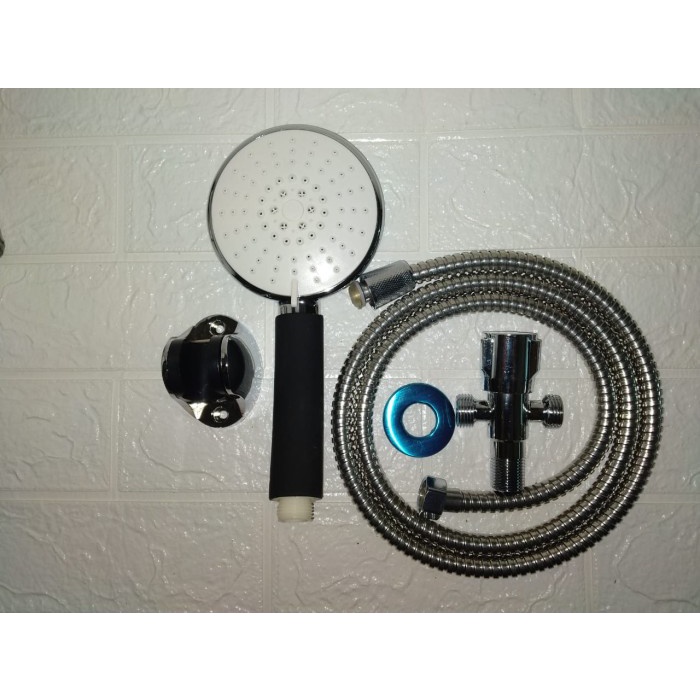 SHOWER SET STOP KRAN DOUBLE