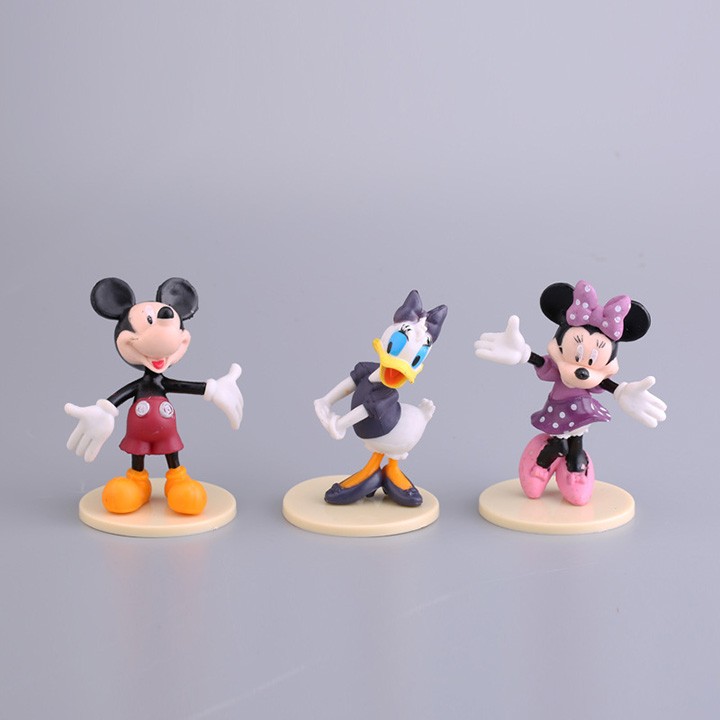 Set Pajangan Figure / Topper Kue Mickey Minnie Mouse