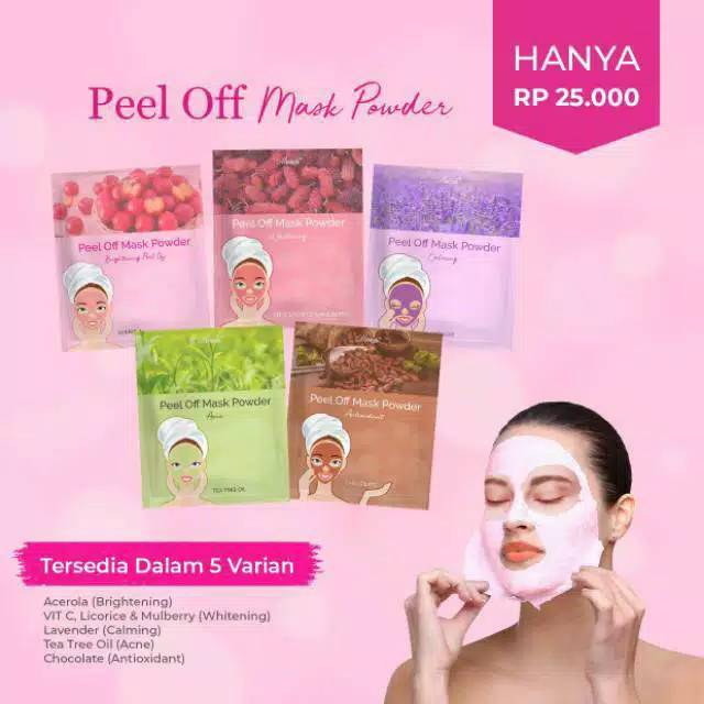 Marwah Peel Off Mask Powder 20gr Masker