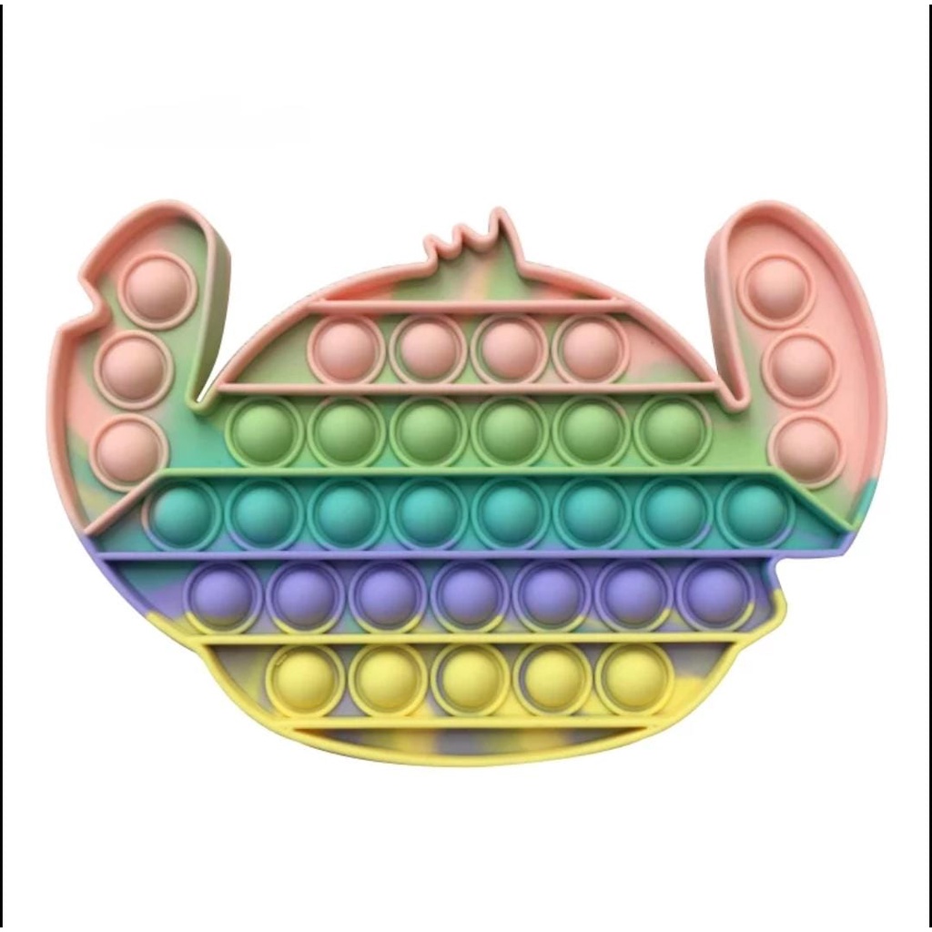 Push Bubble Fidget sensory Pop It Toy Mainan Anak untuk Penghilang Stress-Stitch