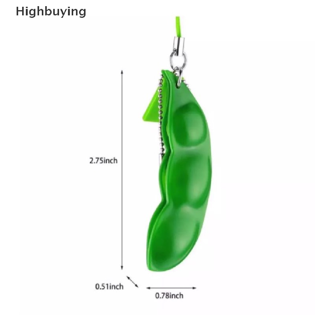 Hbid Gantungan Kunci Portable Bentuk Kacang Polong Lucu Glory