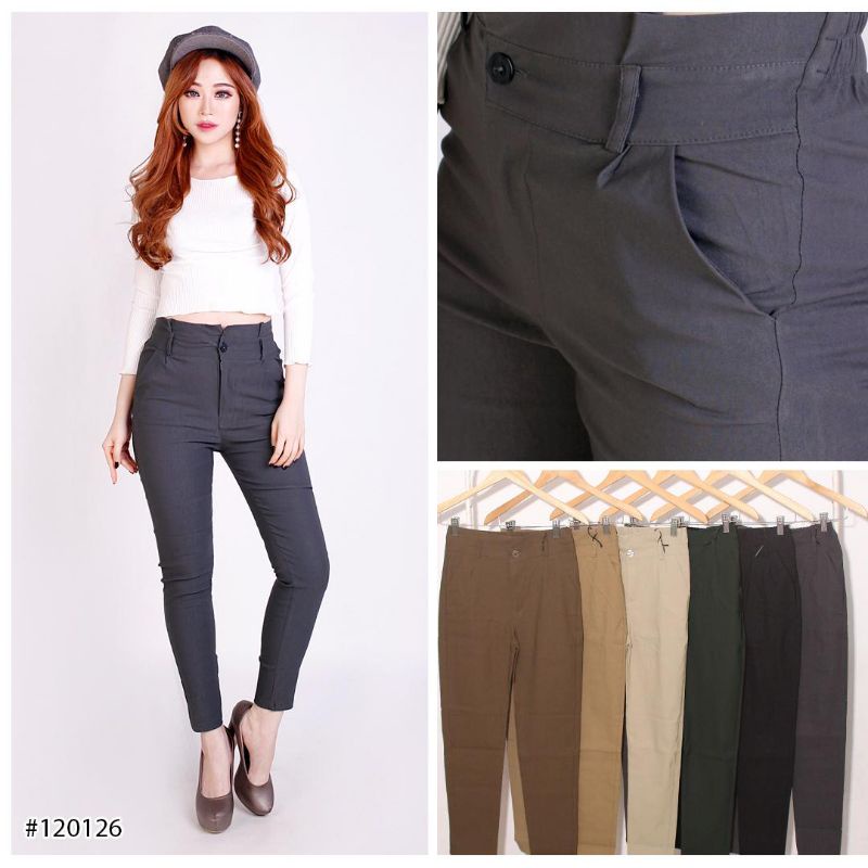 { THABI } K HW HOTTY KARET 0126 / CELANA PANJANG CEWEK / CELANA PANJANG MURAH / CELANA PANJANG WANIT