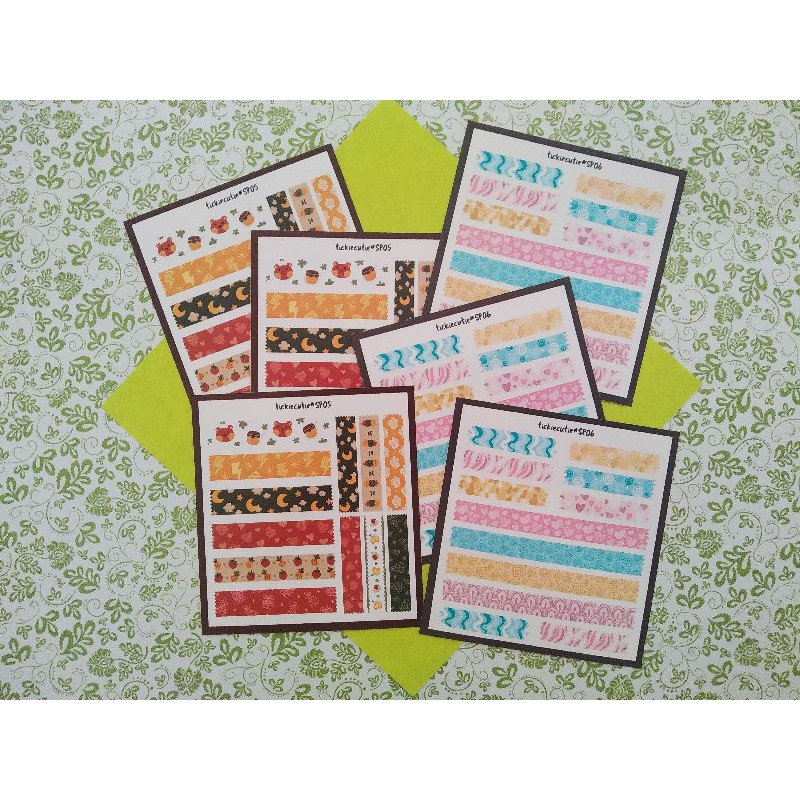 

Sticker Tickie Cutie #SP05 #SP06 washi tape sticker jurnal scrapbook