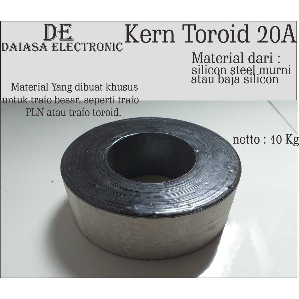 Promo kern toroid 20 A material silicon steel murni material khusus digunakan untuk trafo toroid