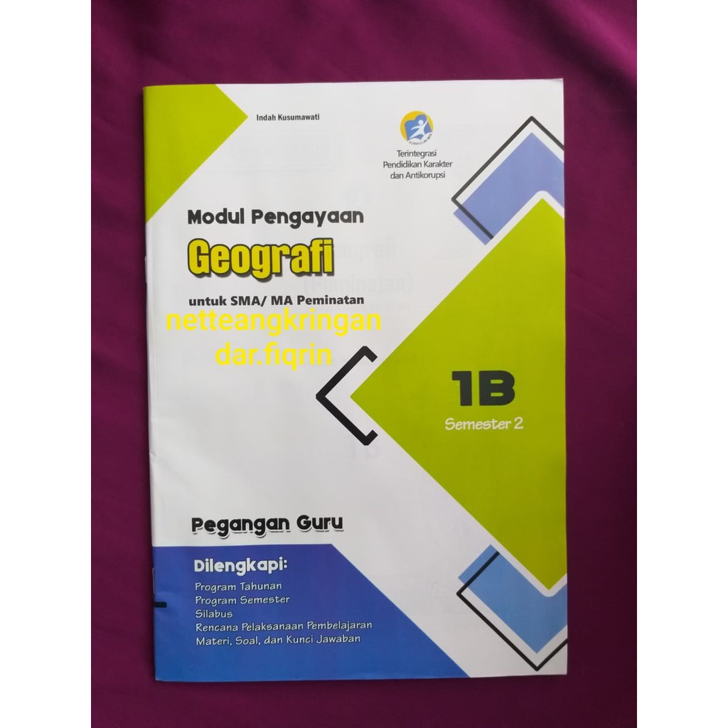 Buku Pegangan Guru Geografi SMA K13 Kelas 10 11 X XI Semester 2 revisi 2018 hayati