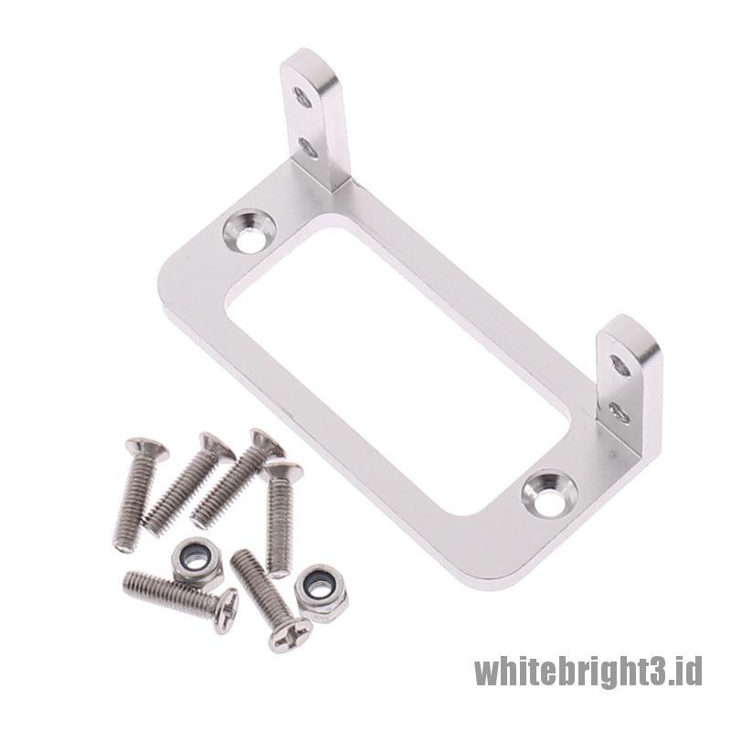 (white3) Servo Mount Holder Bahan Aluminum Alloy Untuk RC Pesawat / Mobil Servo 3003