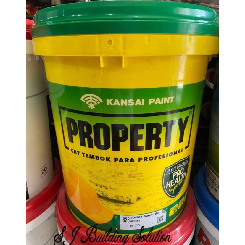 Cat Tembok Property Kansai Paint 25 kg Pail Dinding Warna Ready Mix