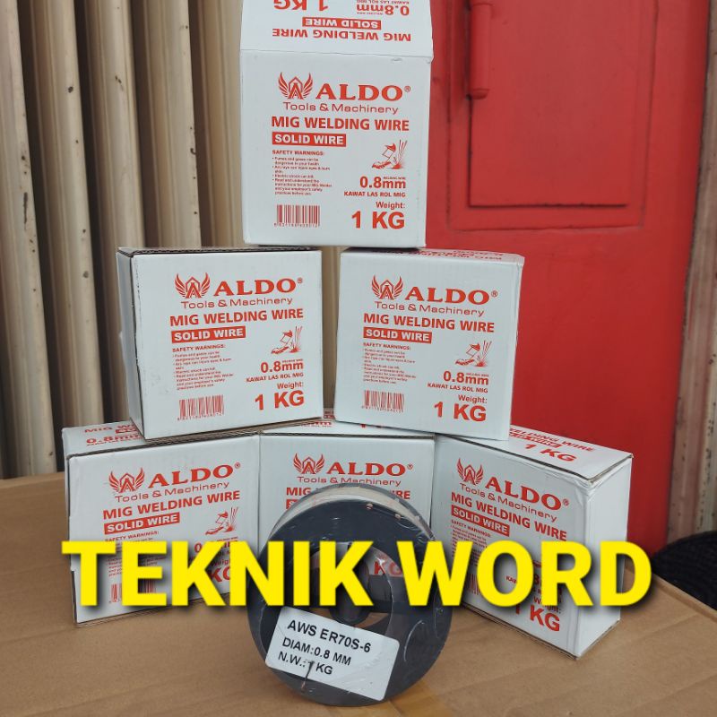 KAWAT LAS ALDO 0.8MM SOLID WIRE ALDO 0.8MM 1KILO KAWAT LAS WIRE CO²